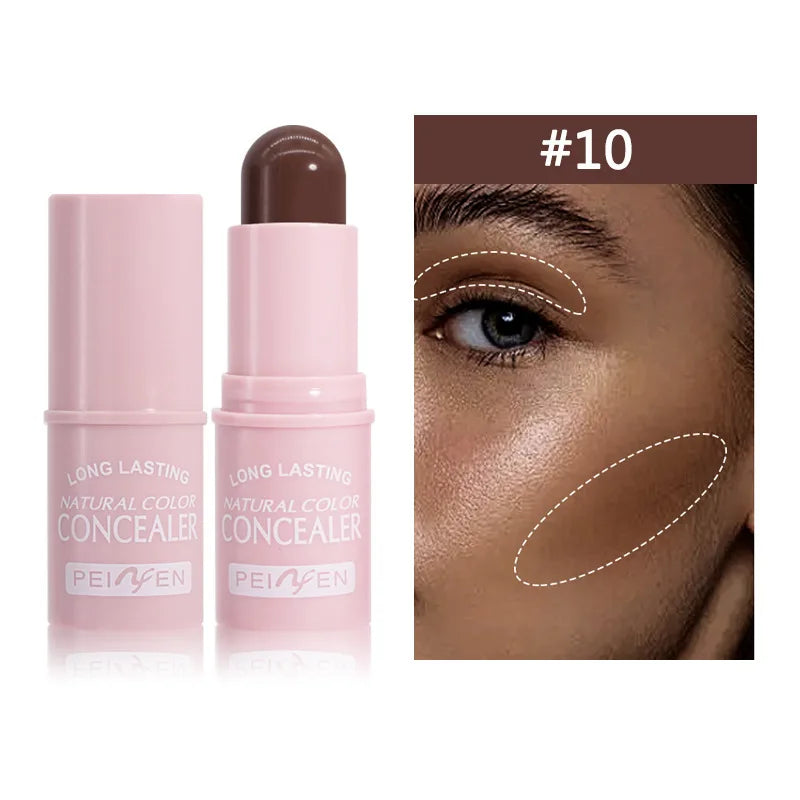 Highlighter Stick Brightening Skin Tone Contouring Natural Stereo Concealer Cream Makeup Base Foundation Multi-Purpose Stick