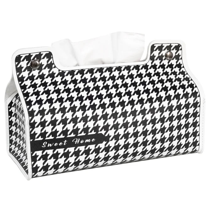 Leather Tissue Box Car Tissue Box Home Living Room Decoration Bedroom Kitchen Desktop Nordic Large Storage Box Napkin Holder