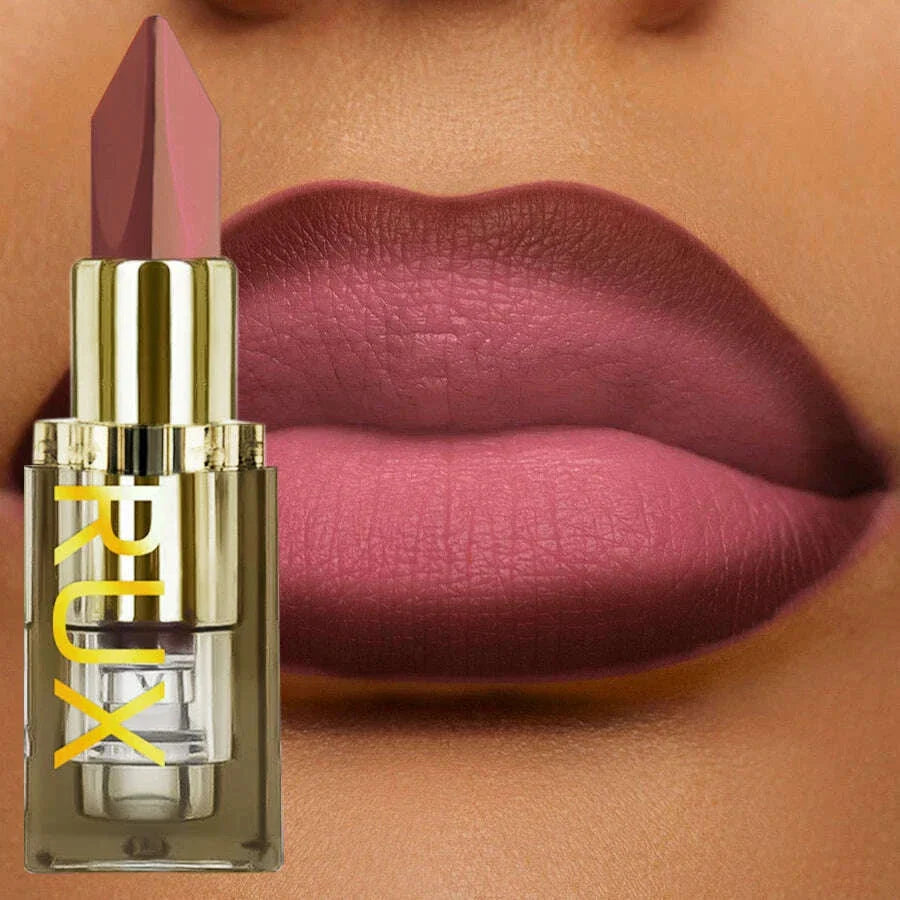 6 Color Glitter Two-tone Lipstick Purple Black Matte1pc Lipsticks Cosmetics Easy to use Lip Tint Makeup Lip Beauty Red Pigment