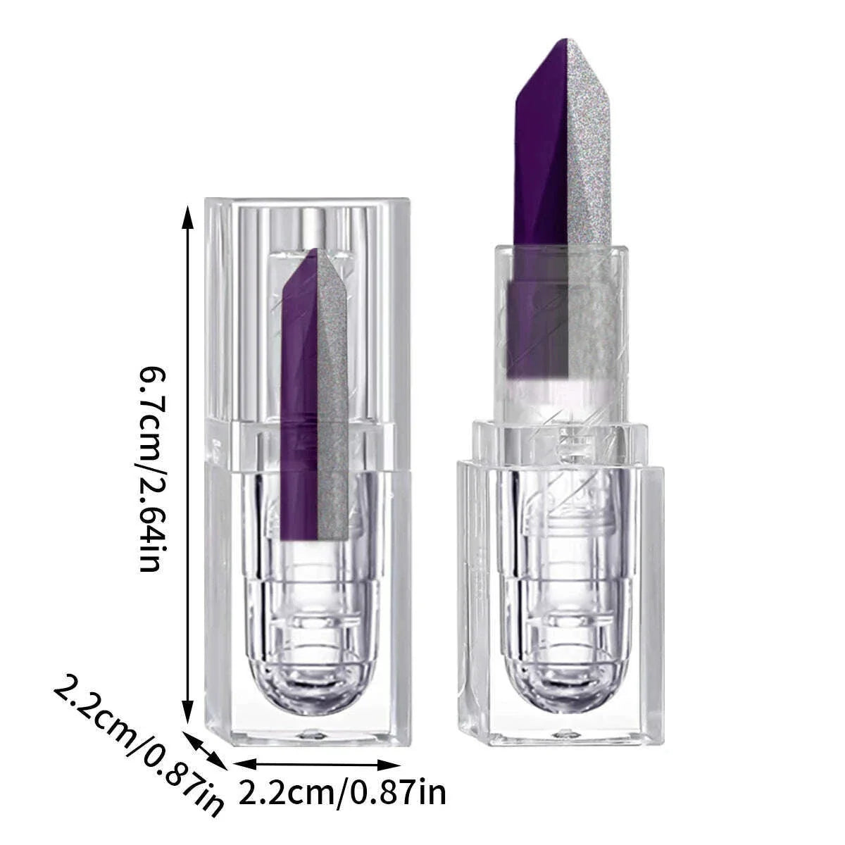 Purple lipstick temperature discoloration red rose moisturizing lipstick cosmetics easy to use lipstick refill