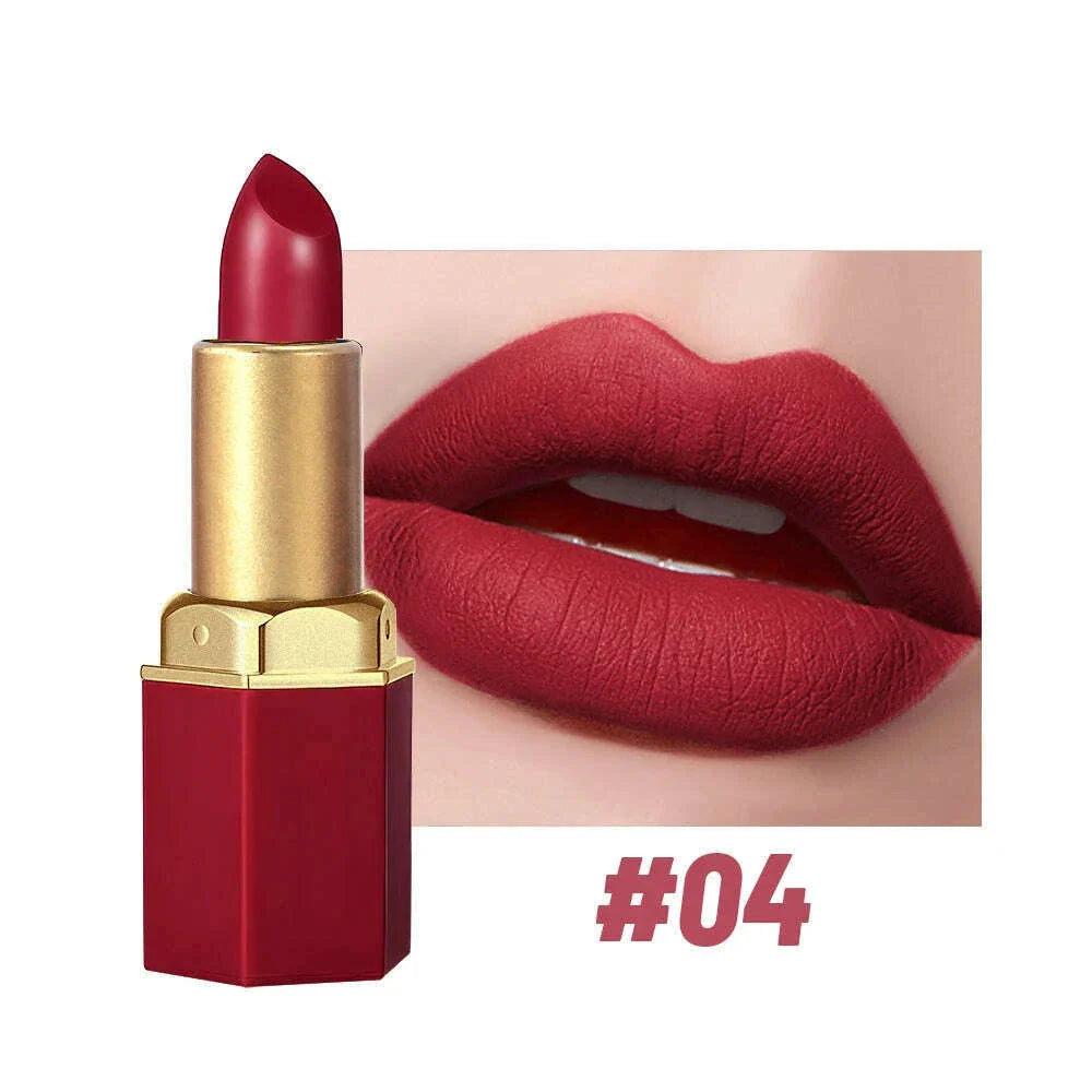 SAM SUGAR 6-Color Matte Lipstick , Non-Stick Cup Long-Lasting Velvet Finish, Smooth Matte Lip Color Waterproof Smudge-proof
