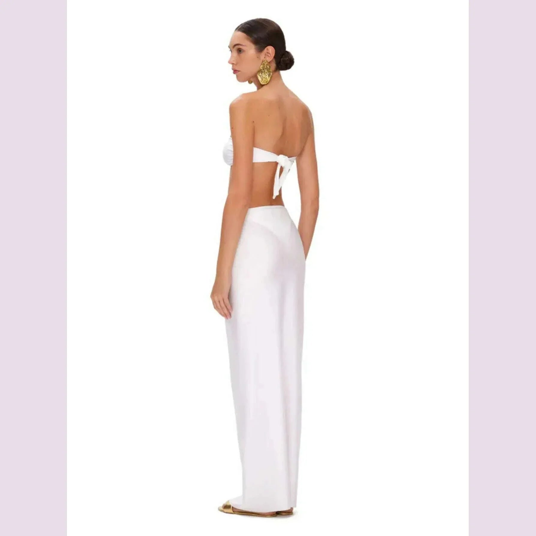 Off Shoulder Bikini With Skirt Women Swimsuit 2025 Biquini High Cut Swimwear Lady Holiday Bath Suit Female Beachwear Outfits