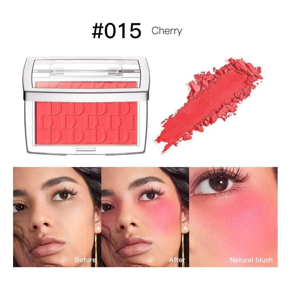 Embossed Blush Palette Matte Powder Blusher Velvet Eyeshadow Multifunctional Face Makeup Palette Female Cosmetics Cheeks Rouged