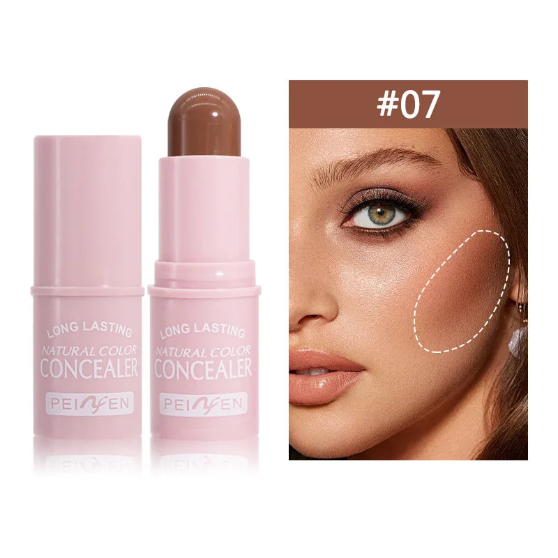 Highlighter Stick Brightening Skin Tone Contouring Natural Stereo Concealer Cream Makeup Base Foundation Multi-Purpose Stick