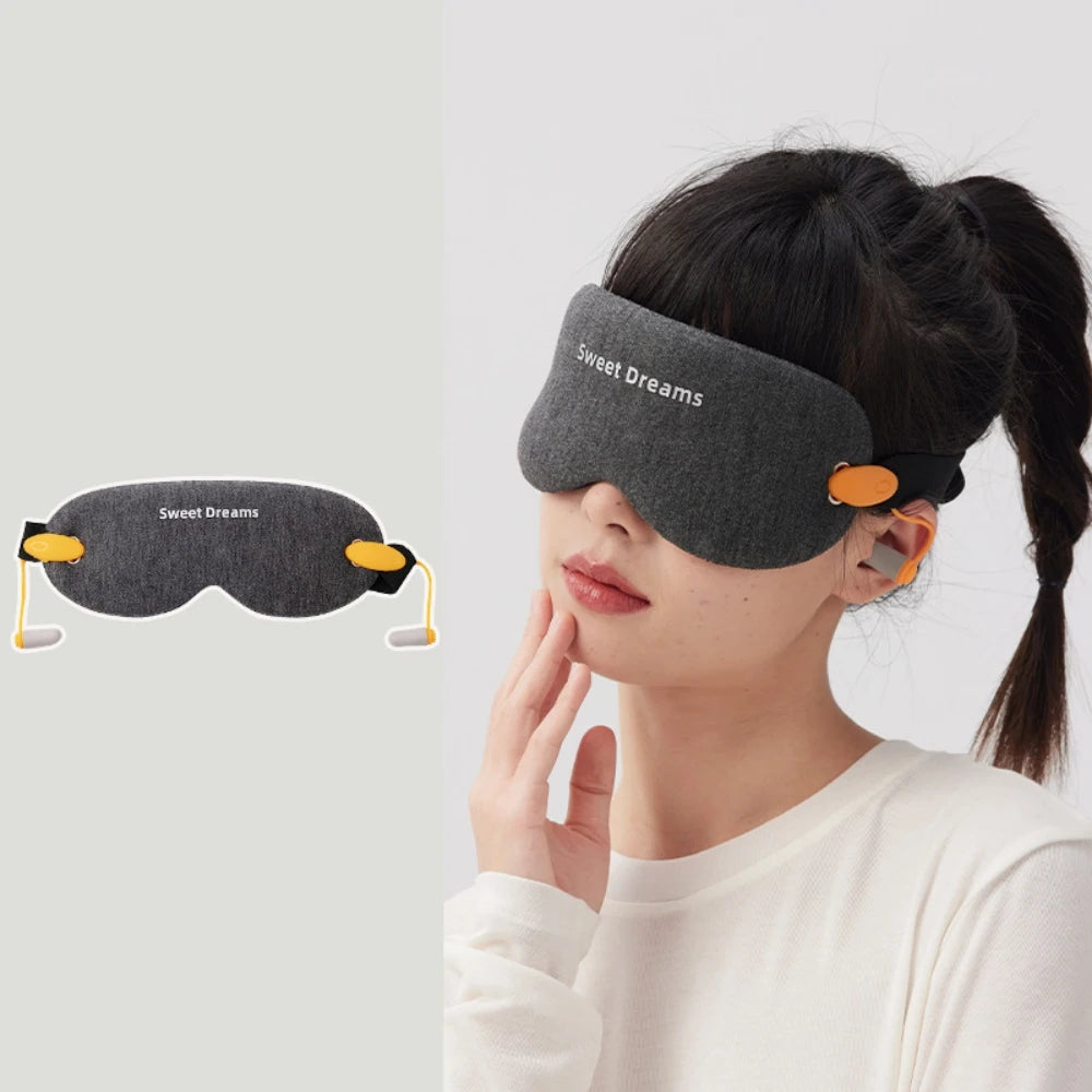 2-in-1 3D Blackout Sleep Mask with Noise Cancelling Ear Plugs - For Men & Women Travel Relieving Eye Fatigue & Improving Sleep