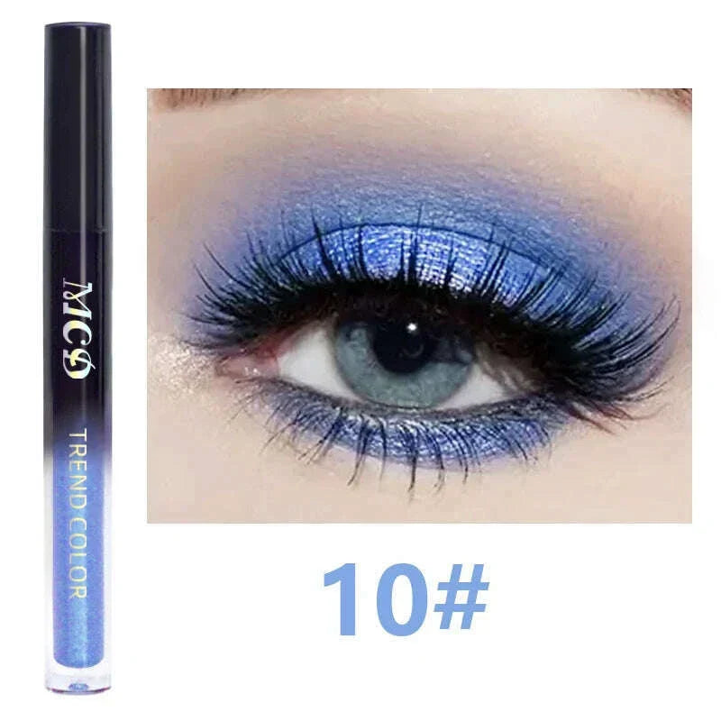 13-Shade Waterproof Liquid Eyeshadow Palette - High Shine Long-Lasting & Smudge-Proof Makeup Set for Glamourous Looks glitter