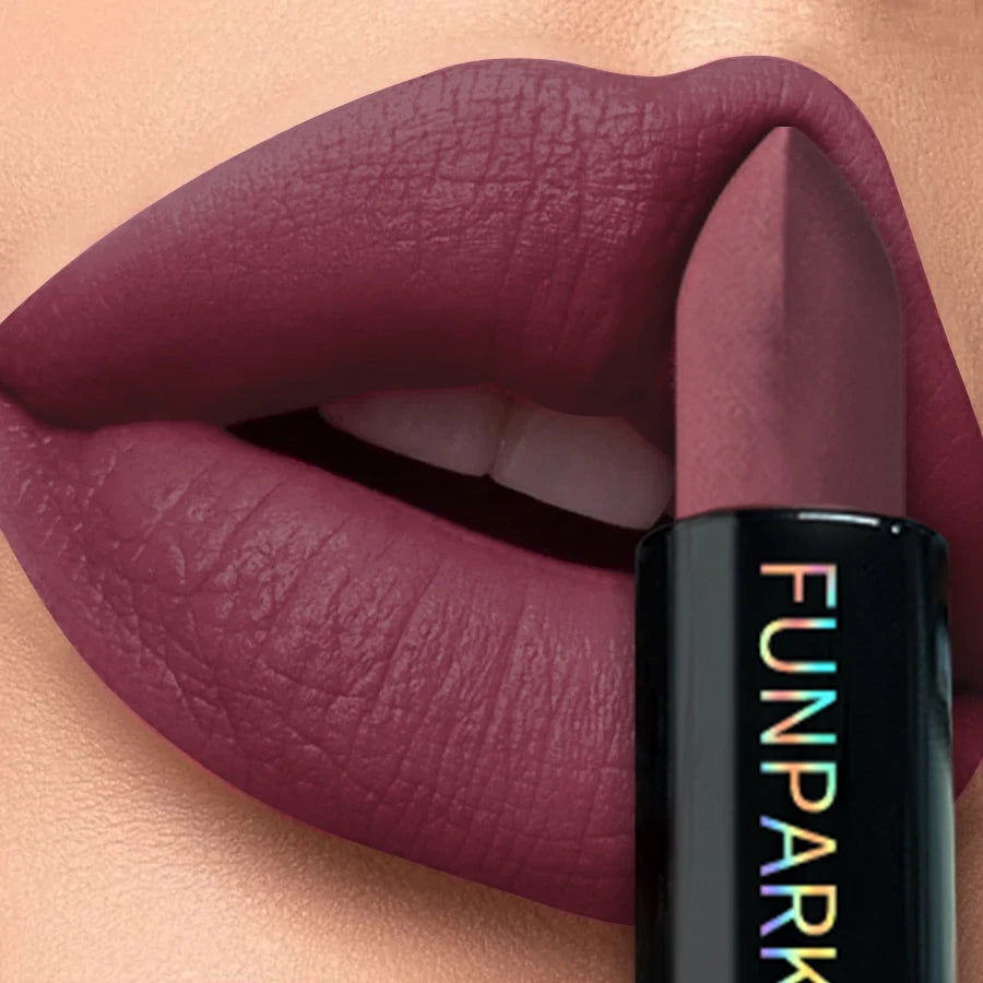 25-Color Matte Lipstick Waterproof Long Lasting Velvet Finish Lip Tint Smooth Matte Lip Color Smudge-proof Lip Liner Lip Makeup