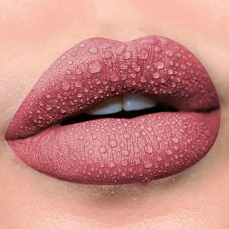 13 Colors Waterproof Matte Velvet Lip Tint Collection - Long-Lasting, Smudge-Proof, Nude Lip Glaze for a Sexy, Smooth Finish - P