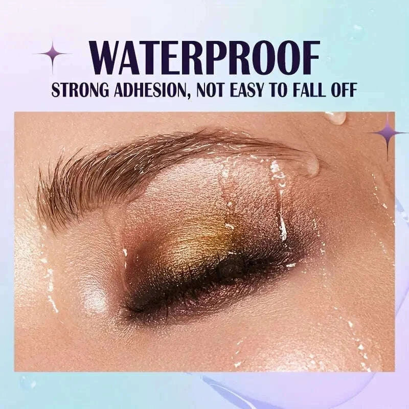 13-Shade Waterproof Liquid Eyeshadow Palette - High Shine Long-Lasting & Smudge-Proof Makeup Set for Glamourous Looks glitter