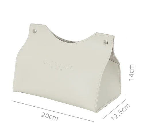 Leather Tissue Box Car Tissue Box Home Living Room Decoration Bedroom Kitchen Desktop Nordic Large Storage Box Napkin Holder