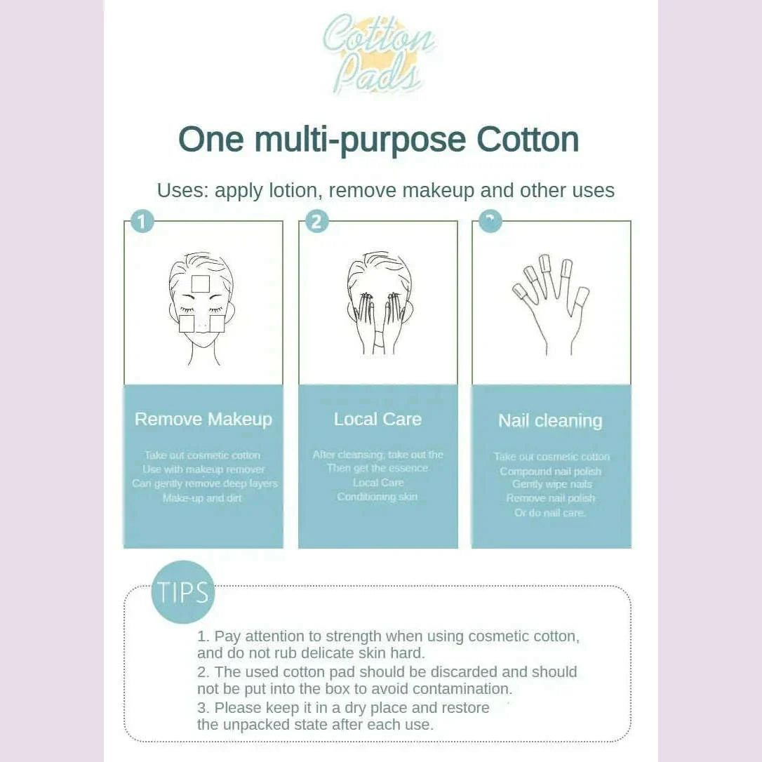 Facial Makeup Cotton Round Soft Makeup Remover Cotton Makeup Remover Cleansing Pad Daily Makeup Tool