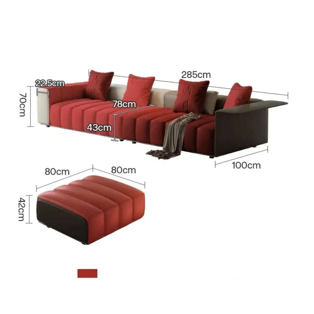 Italian Minimalist Sofa Living Room Recliner Multifunctional Modern Designer Sofa Elegant Luxury Divano Soggiorno Home Furniture