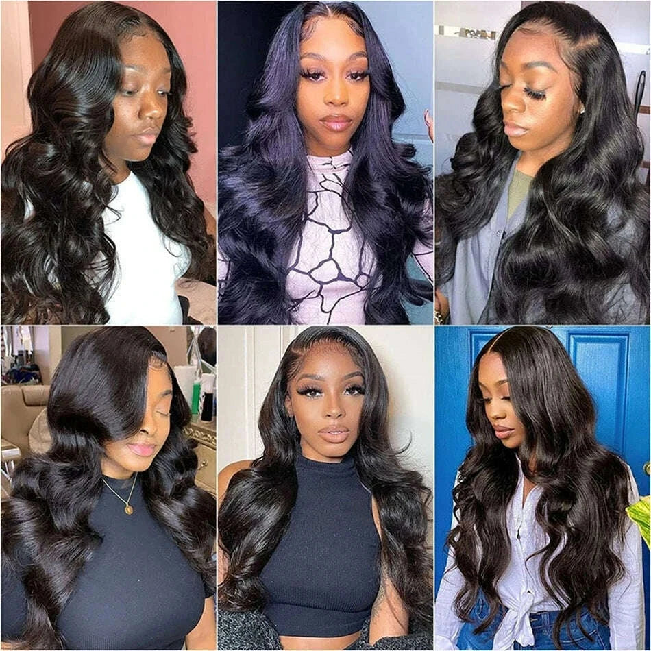 Body Wave 13x6 13x4 30 40 Inch Brazilian 200 250 Density Pre Plucked HD Lace Frontal Human Hair Wig Lace Front Glueless Wigs
