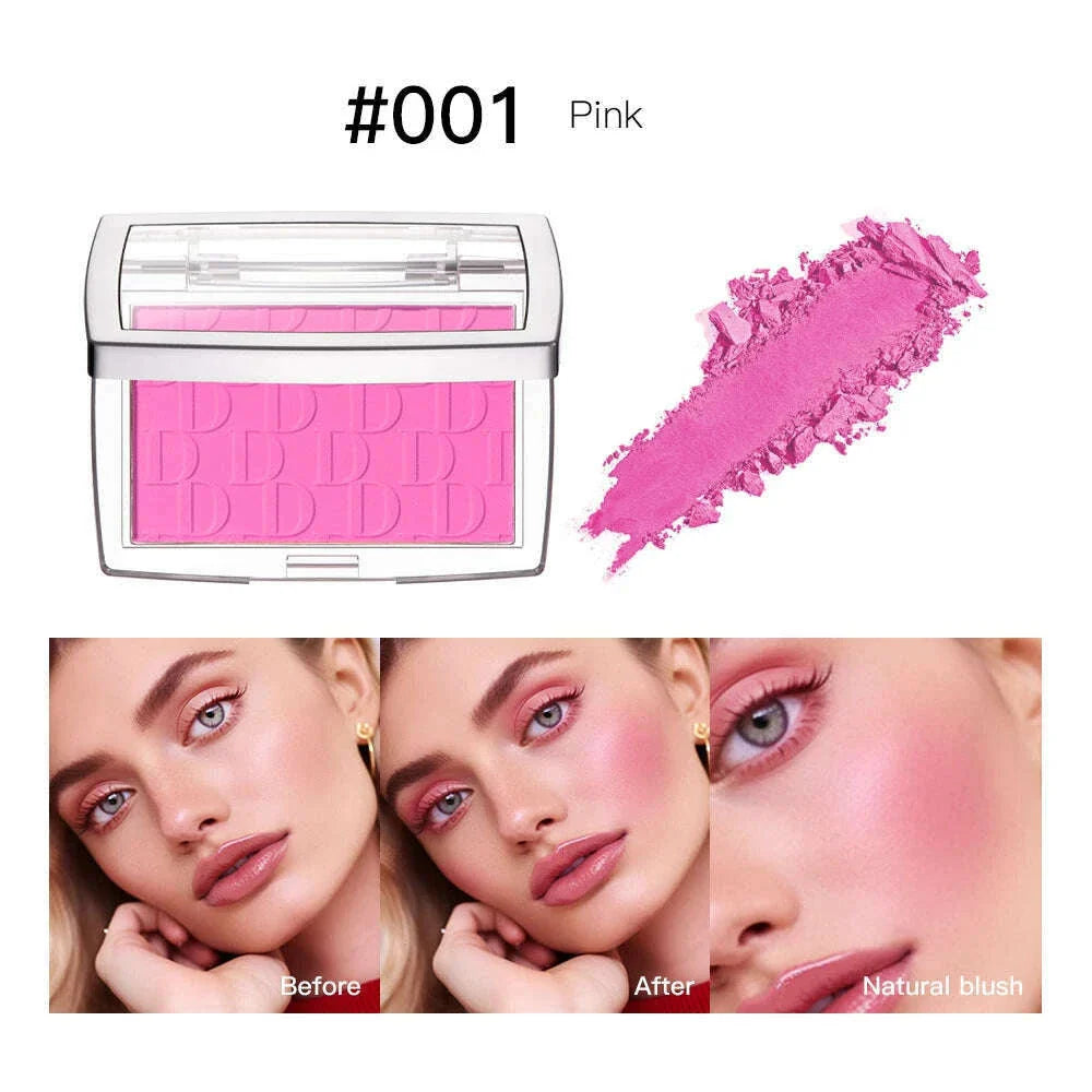 Embossed Blush Palette Matte Powder Blusher Velvet Eyeshadow Multifunctional Face Makeup Palette Female Cosmetics Cheeks Rouged