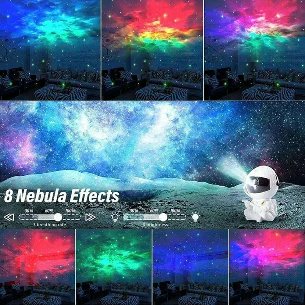 Astronaut projection light Galaxy projector LED night light starry sky atmosphere light desktop decoration light bedroom home ch
