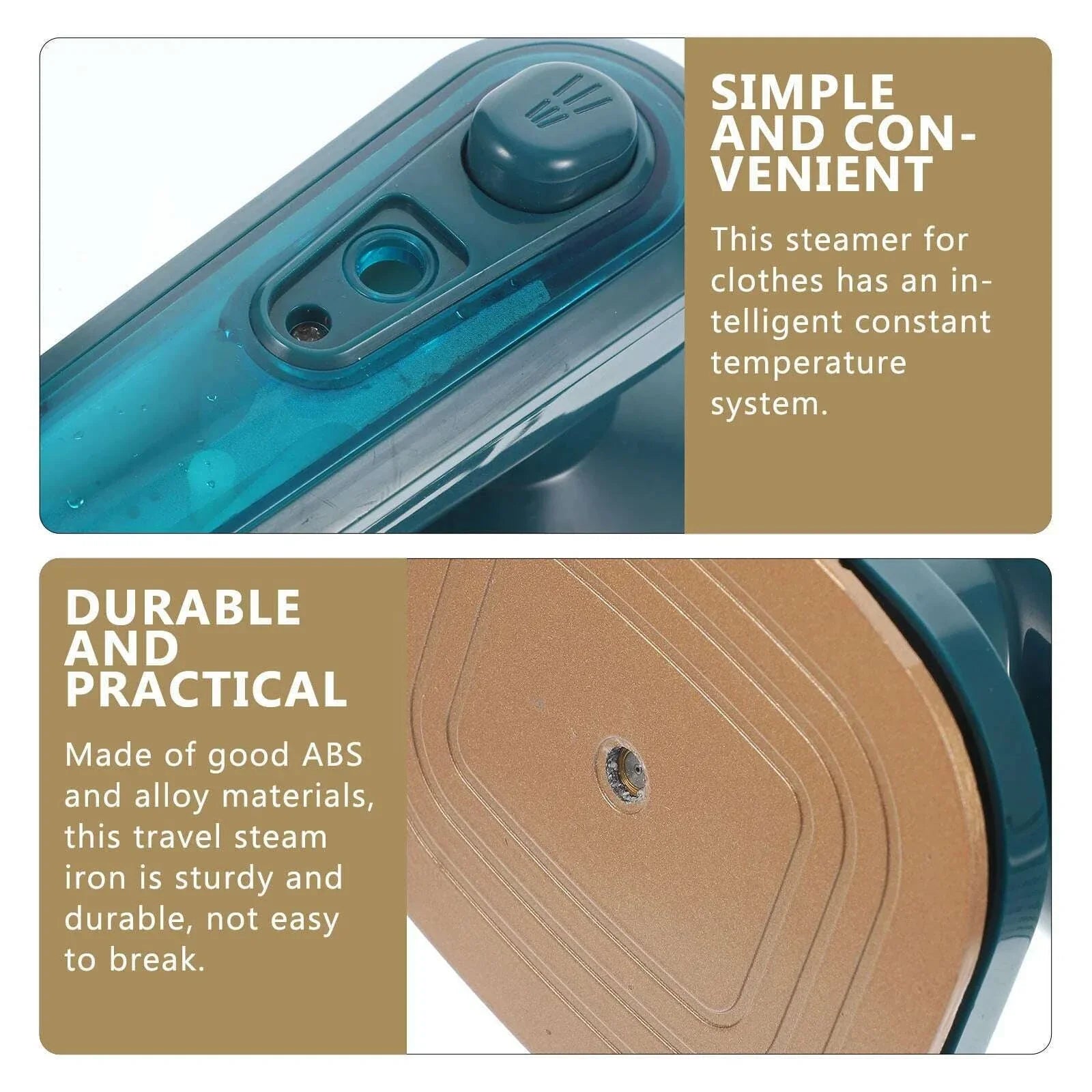 Portable Travel Steam Iron Mini Electric Steamer Handheld Ironing Machine Professional Garment Steamer For Use Lightweight