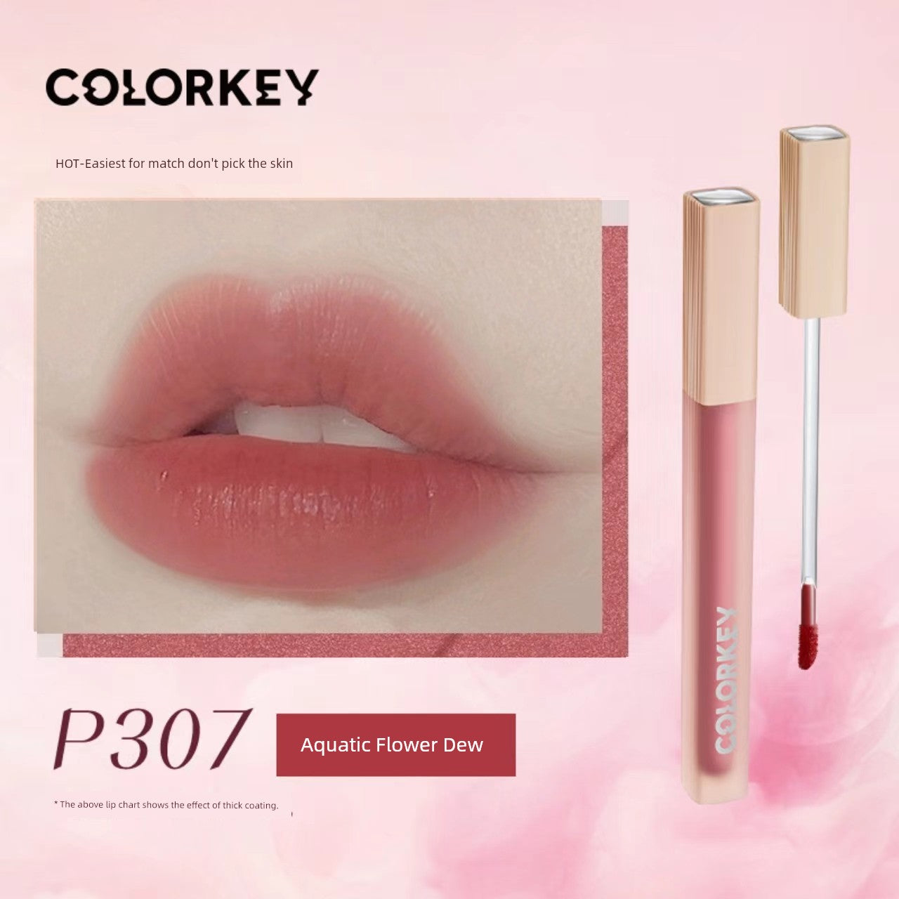 Colorkey Kelaqi Water Wave Lip Essence Lip Gloss Lip Gloss Mirror Lip Lacquer Water Light Lip Gloss Nourishing Lipstick