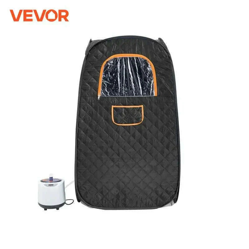 VEVOR Compact Portable Steam Sauna Tent 1200 Watt Home Therapeutic for Detox Relaxation Time Remote Control Personal for Home