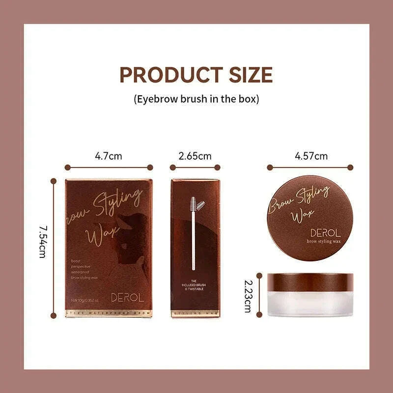 1pcs 3D Eyebrow Styling Cream Makeup Long Lasting Natural Quick-drying Wild Brow Pomade Setting Gel Wax Eyebrow Cosmetics