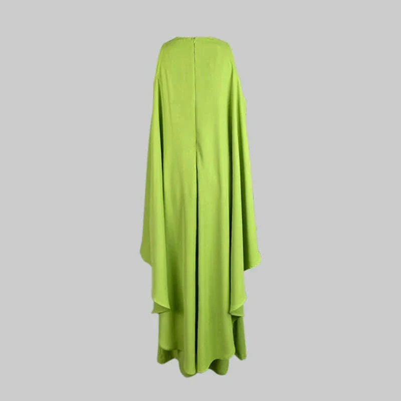 Modigirl 2025 Spring Jumpsuits Woman Elegant Cold Shoulder Batwing Sleeves Summer Green One Pieces Outfit Luxury Casual Jumpsuit
