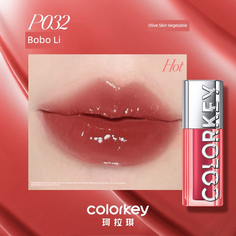 In Stock Colorkey Kelaqi Lip Lacquer Lip Essence Wave Lip Gloss Mirror Water Light Lipstick Lip Gloss Moisturizing