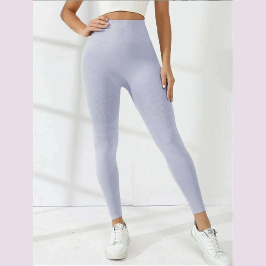 Sports Pants With Sexy Lines Lifting Buttocks Sports Tight Pants Women's High Waisted Elastic Fitness Pants Running Yoga Pants