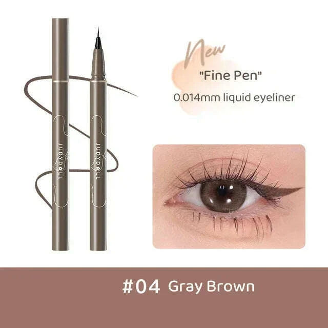 JUDYDOLL Super Fine Eyeliner Fine Brushwork Stain Free Waterproof Anti Shake Long lasting Fast Drying Slim And Enlarged Eyes
