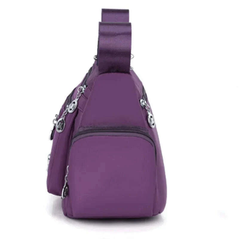 New style neutral nylon fabric ladies' handbag Oxford cloth shoulder strap crossbody bag travel bag multi-compartment casual bag