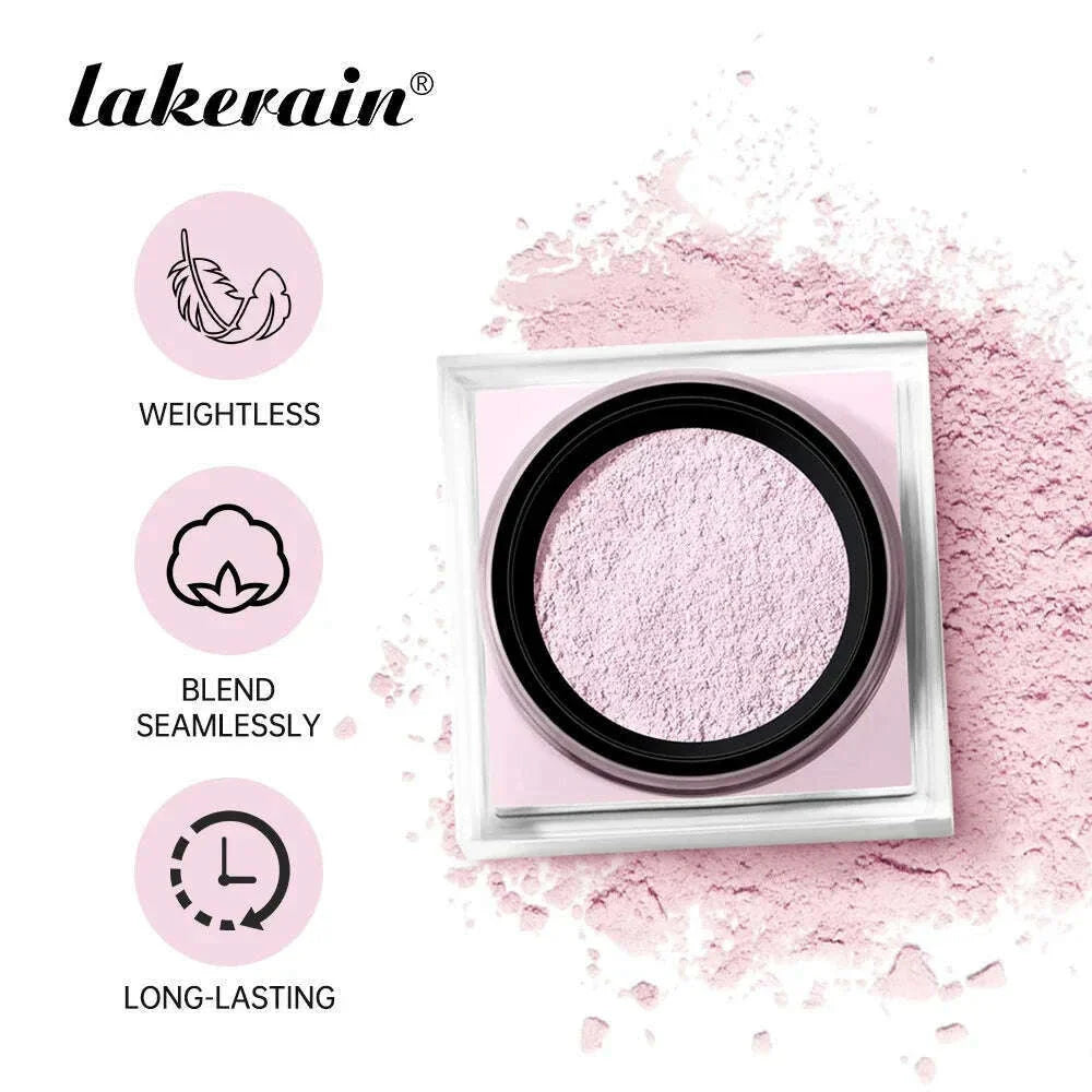 4 Color Luxury Loose Setting Powder Face Foundation Oil-Control Brighten Skin Full Coverage Face Beauty Makeup Powder Cosmetics