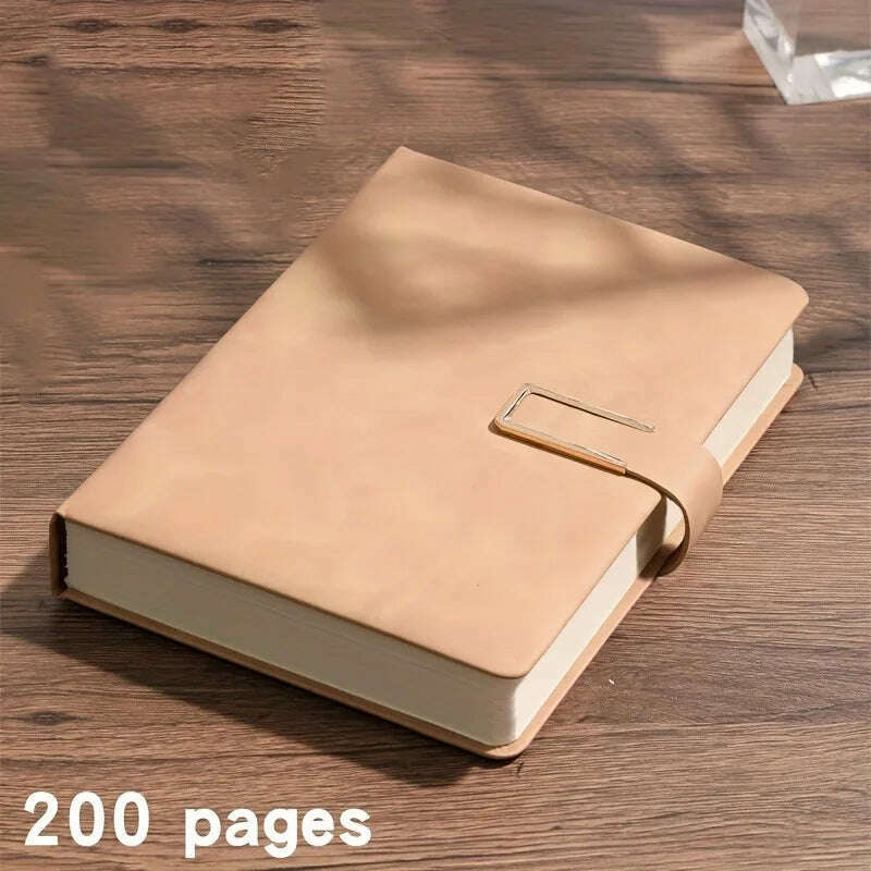 A5 Thickened Deer Head Notebook Business PU Soft Leather Notepad With Horizontal Lines School Office Supplies Stationery
