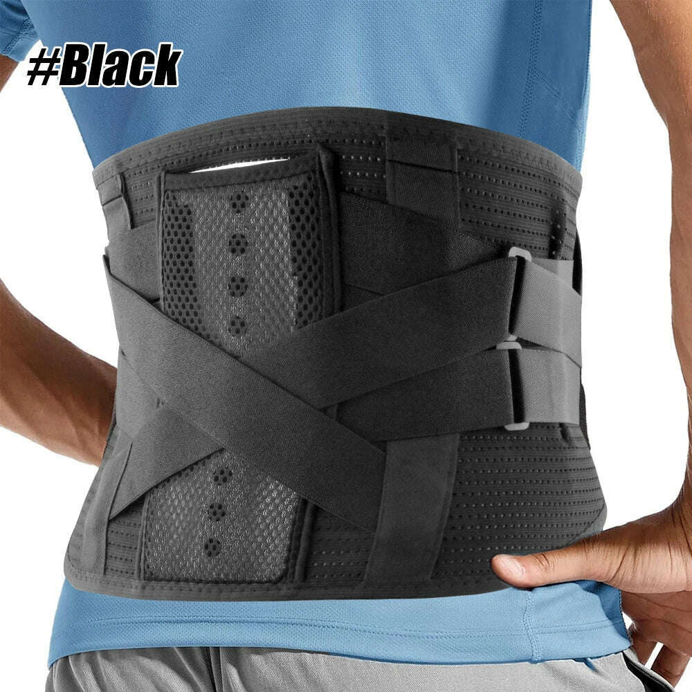 Back Brace for Lower Back Pain Relief,Waist Support Belt for Men Women,Soft Breathable Fabric Lumbar Support for Herniated Disc