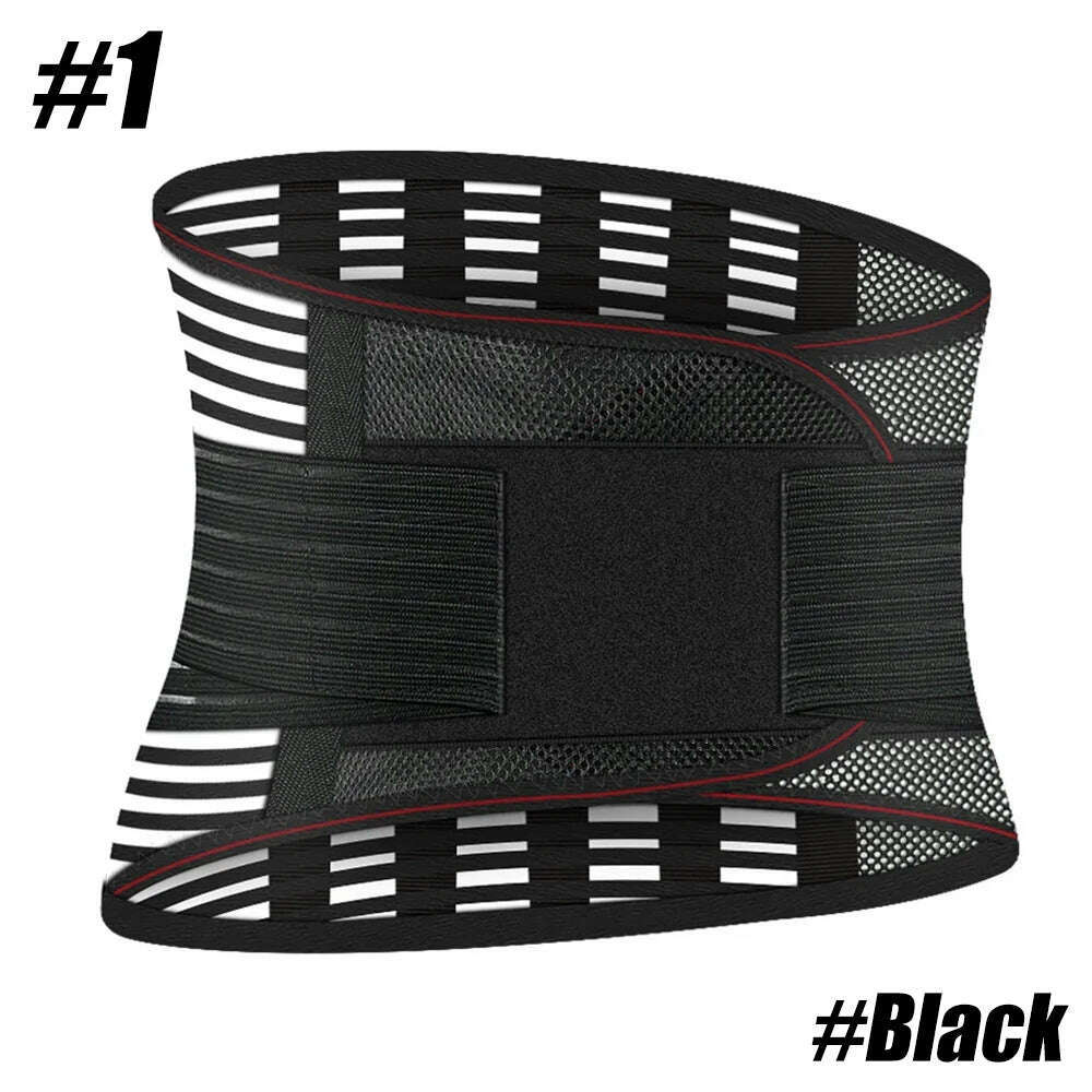 Back Brace for Men & Women - Breathable Waist Lumbar Lower Back Support Belt for Sciatica, Herniated Disc, Scoliosis