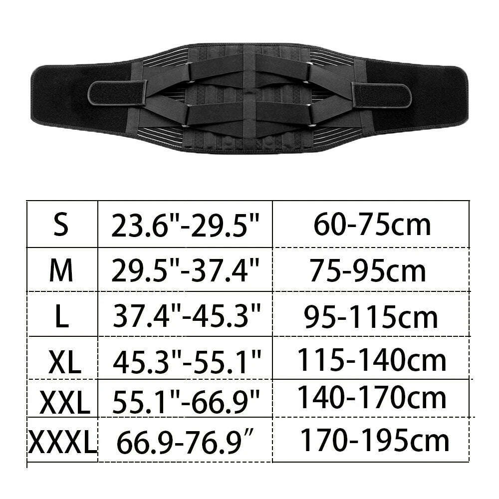 Back Braces Waist Belt Men Women Work Lower Back Pain Relief Breathable Anti-skid Spine Lumbar Support Belt