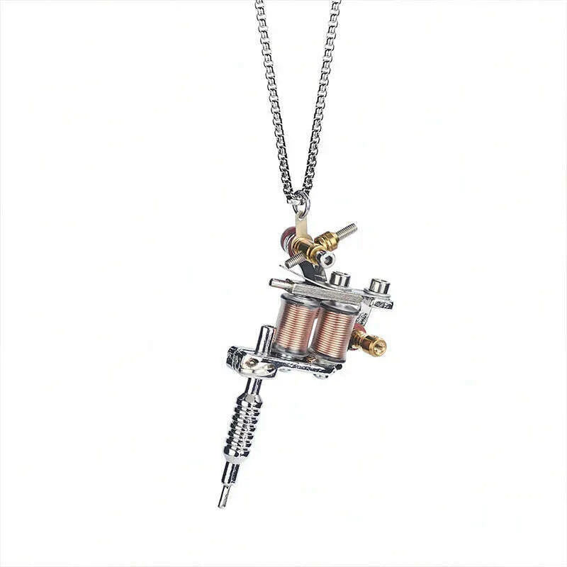 Barbell Necklace Male necklace stainless steel mens Couple pendants Fitness sports man accesories jewelry for neck