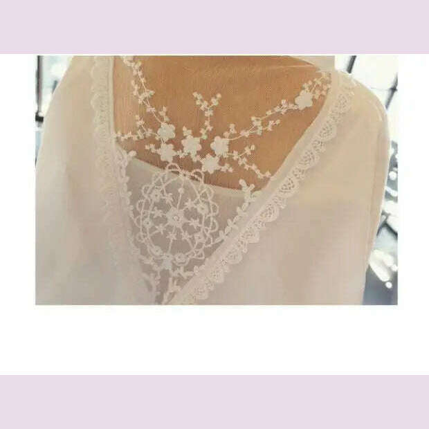 Blouse Women Shirt Women's Top Sexy Backless Lace Loose Large Size White Shirt Blusas Ropa De Mujer