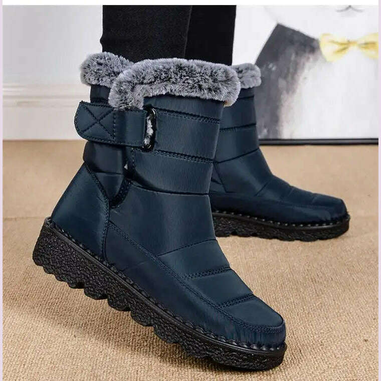 Boots Woman Snow Fashion Woman Shoes Platform Shoes Women New Mid Women's High Boots 2025 Trend Botas Mujer Winter Boots Women