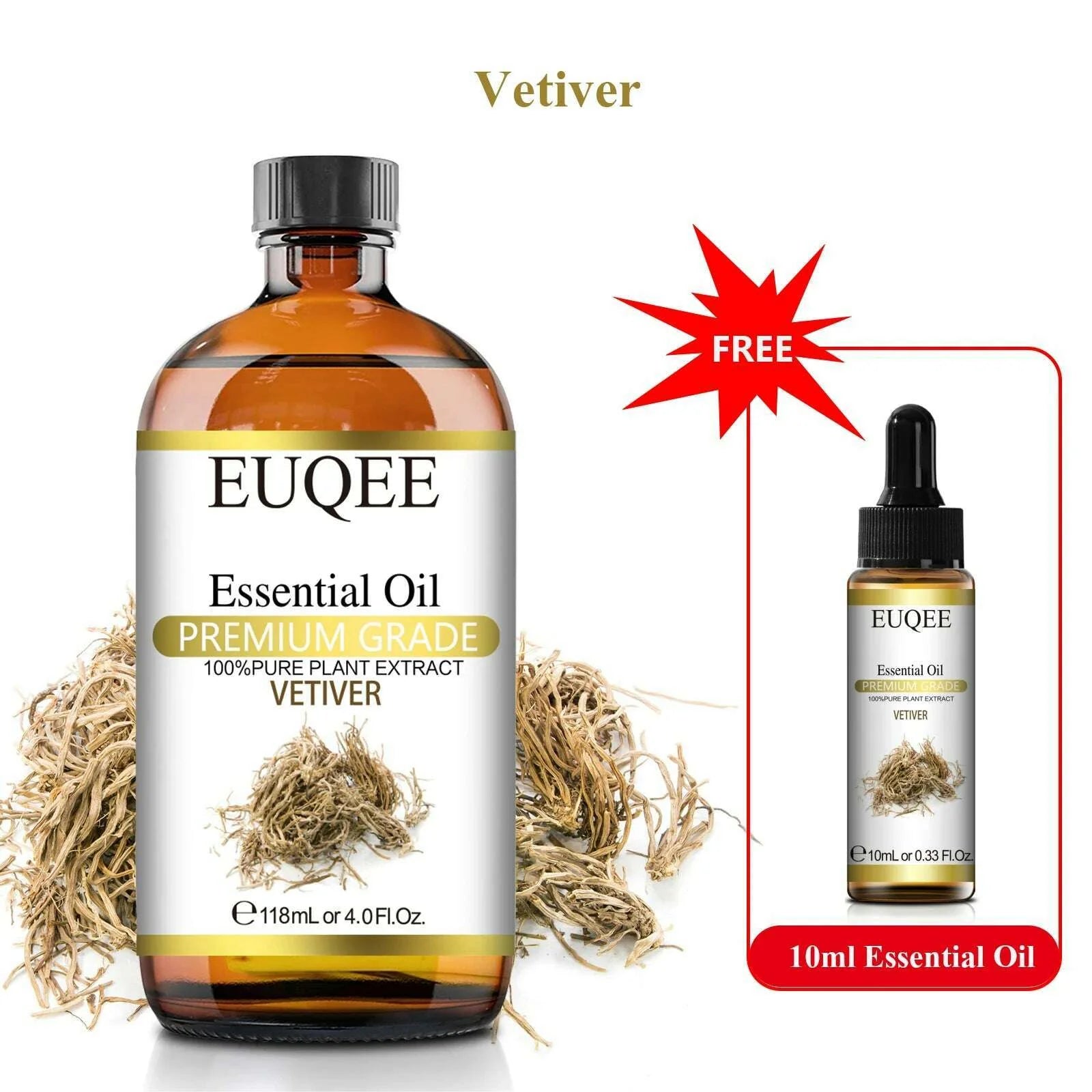 Buy 118ml Essential Oil Get 10ml Free 100% Pure and Natural Essential Oil with Dropper for Aromatherapy Diffuser Massage DIY