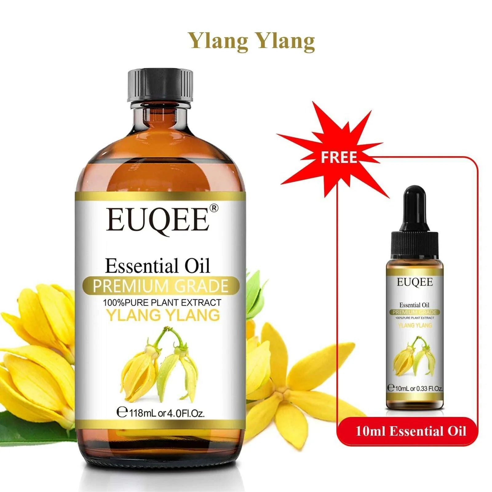 Buy 118ml Essential Oil Get 10ml Free 100% Pure and Natural Essential Oil with Dropper for Aromatherapy Diffuser Massage DIY