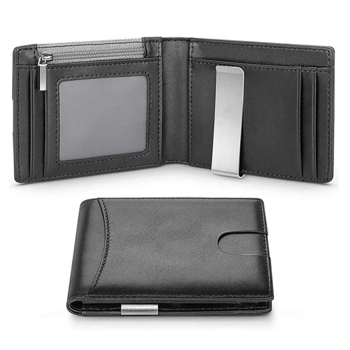 Carbon Fiber Card Holder Wallets Men Slim RFID Wallet Male Purse Minimalist Black Wallet with Coin Pocket Wallet for Men Choice