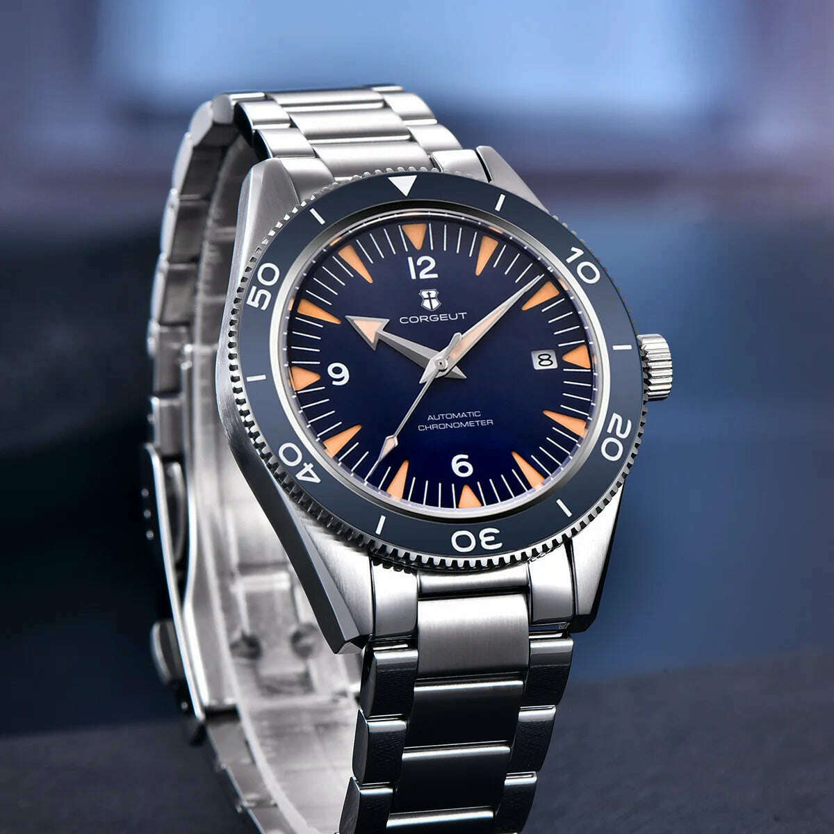 Ceramic Bezel 100 Waterproof Luxury Corgeut Watch Men 41mm Sapphire Mechanical Clock Diver Miyota Automatic Wristwatch