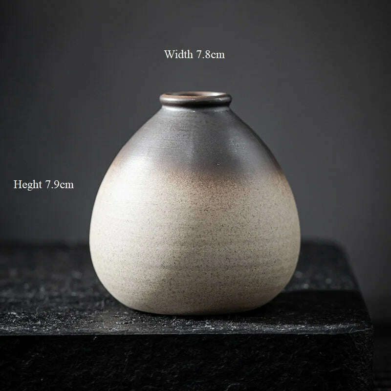 CHANSHOVA China Pottery Mini Small Flower Vases Traditional Chinese Retro Style Ceramic Vase Lliving Room Home Decoration T032