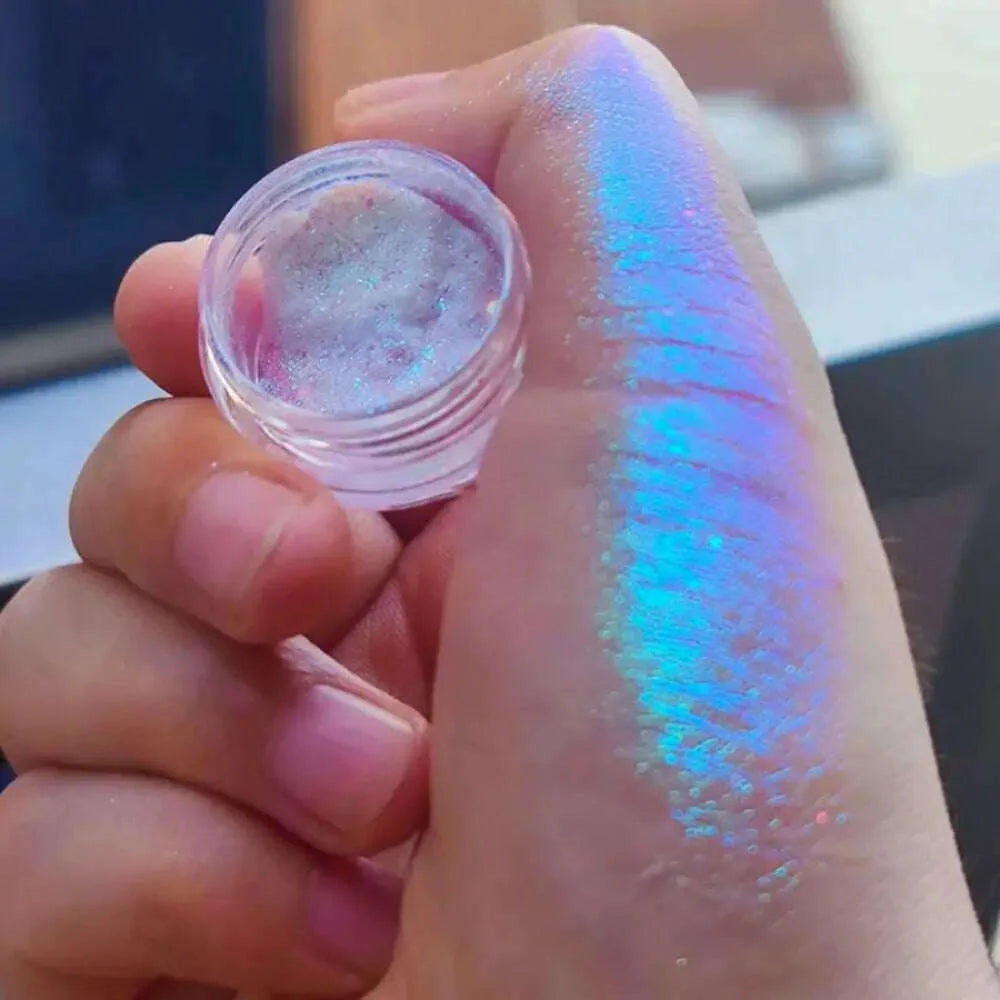 Diamond Phantom Chameleon Holographic Colorful Magic Mirror with Sparkling Colors, Nail Powder 0.5g Pack
