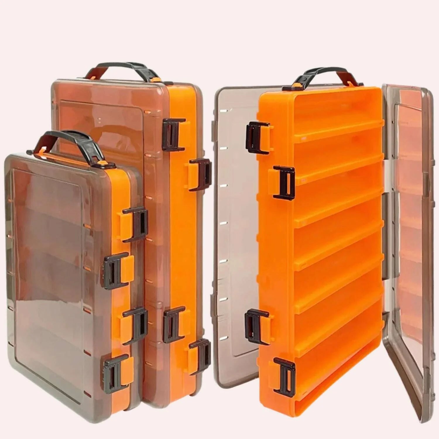 Double-sided Lure Box Double-layer Tool Box Hard Bait Box Accessories Box Wooden Shrimp Box Minnow Pencil Fish Lure Box