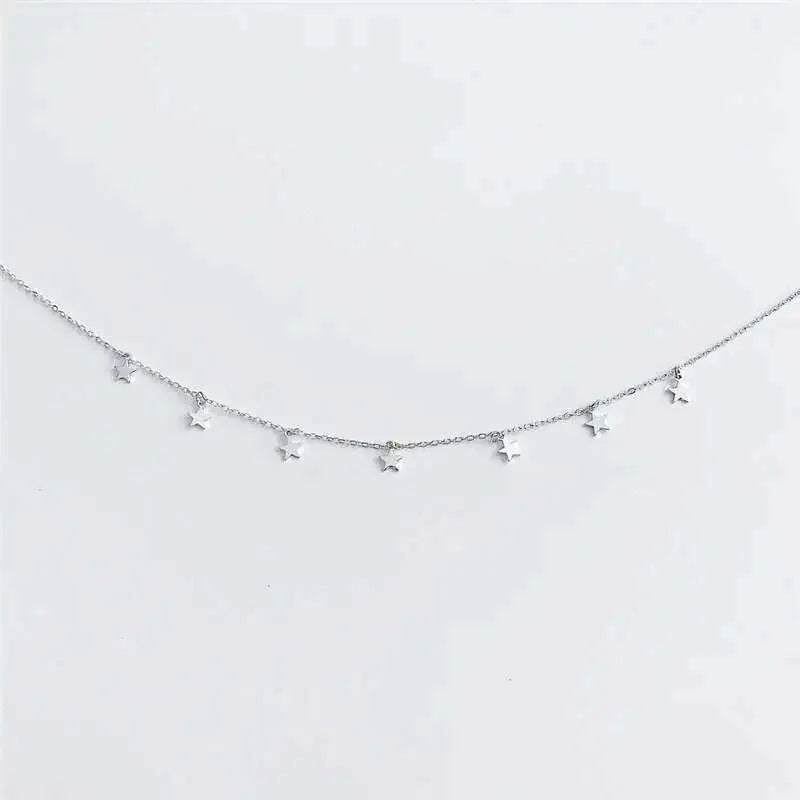 Fashion Tiny Heart Choker Necklace for Women Short Chain Shape Pendant Collares Necklace Ethnic Bohemian Jewelry Kolye Gift