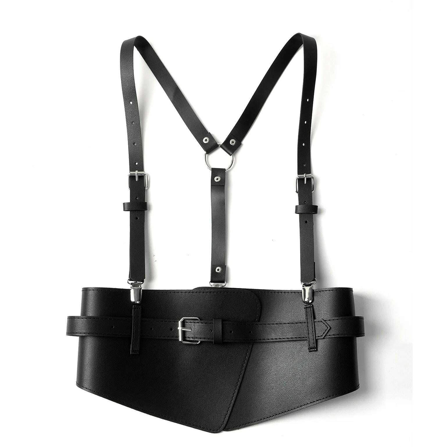 Fashionable Women's Strap Shoulder Belts For Lady Waistband Suspender Decorative Skirt Goth Adjustable For Shirt Dress Overcoat