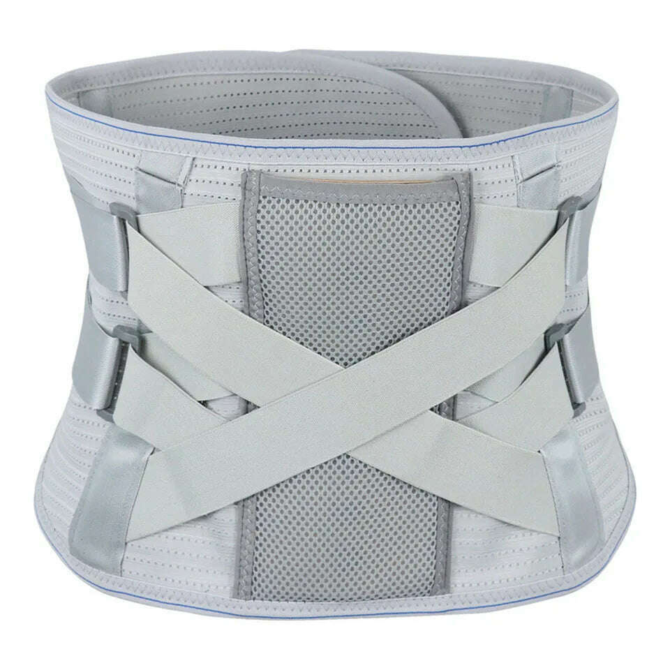 GETINFIT Sports Waist Protection Warmth Breathable Lumbar Fixation Belt Imitation Vertebra Wider Steel Plate Support Men Women