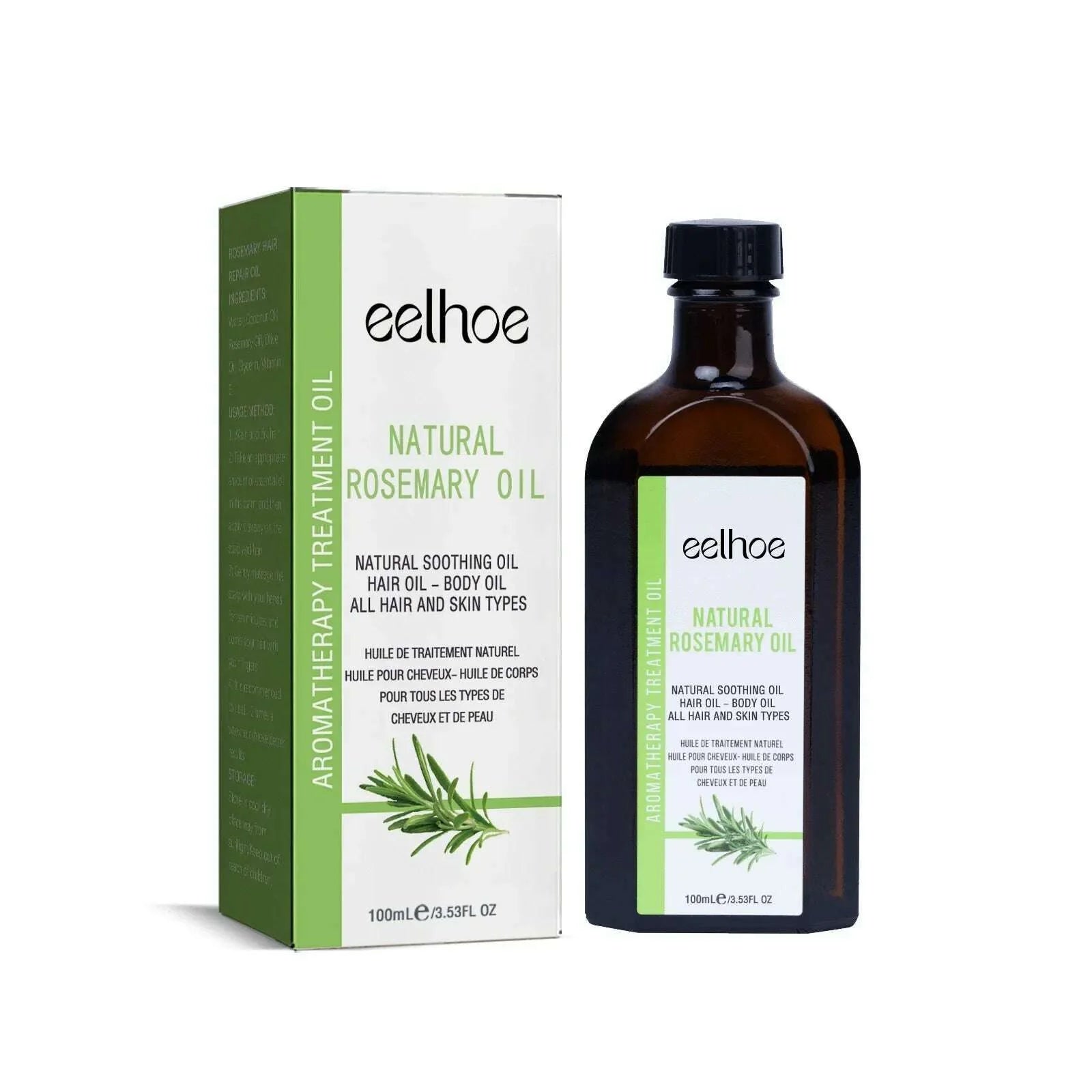 Hair Growth Essential Oil Rosemary Prevent Hair Loss Scalp Strengthening Repair Frizzy Damaged Nourish Reduce Splits Anti Break