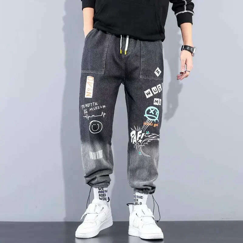 High quality Fashion Men's Cargo pants Hip Hop Trend Streetwear Jogging Pants Men Casual Elastic Waist Men Clothing Trousers