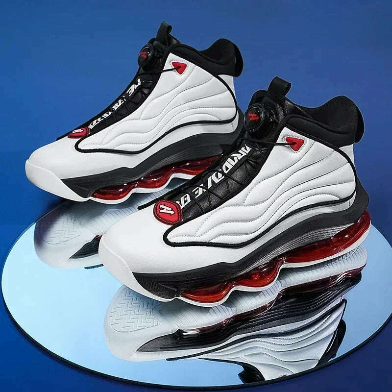 High-top Men's Basketball Shoes High Quality Sneakers Fashion High Street Sports Shoes Air Cushioning Basketball Training Shoes