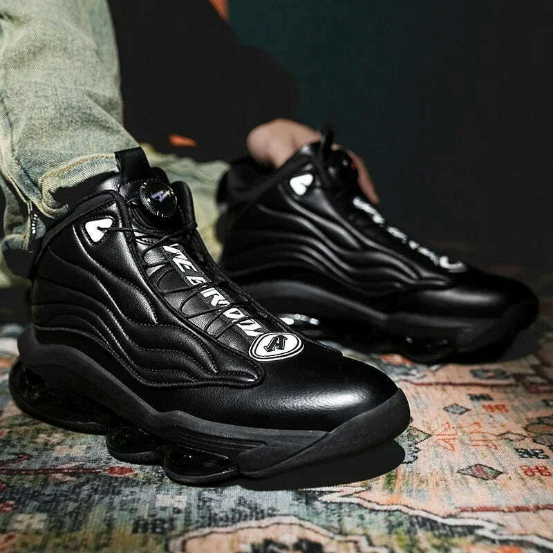 High-top Men's Basketball Shoes High Quality Sneakers Fashion High Street Sports Shoes Air Cushioning Basketball Training Shoes